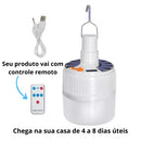 Lâmpada de Led Inteligente com Painel Solar Original