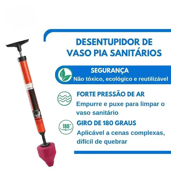 Clean Jet Pro Desentupimento Rápido Sem Dor de Cabeça