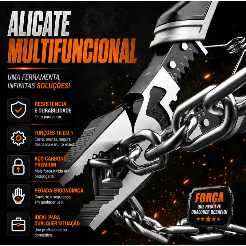 IronForce Pro — Alicate Universal Profissional