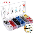 Kit Profissional Eletricista — Crimpador + Decapador + 1.250 Terminais