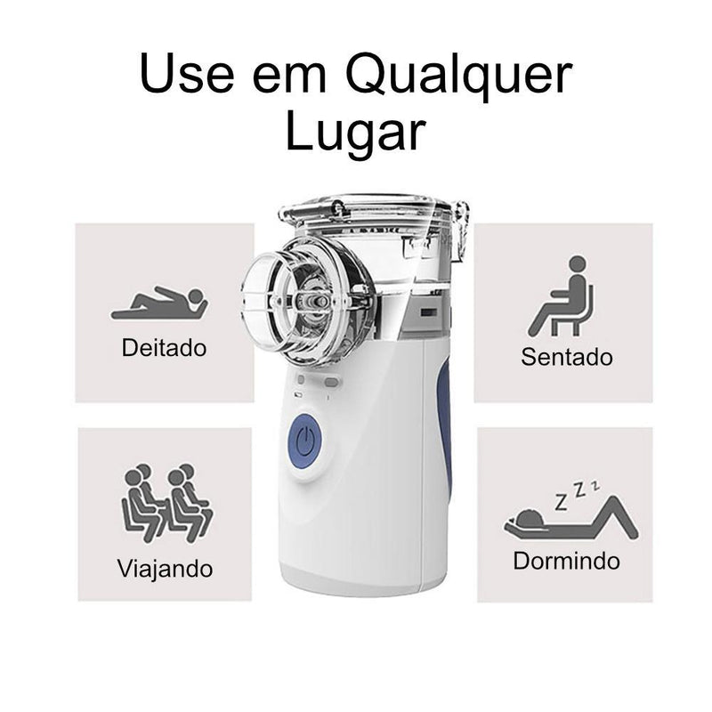 Nebulizador e Inalador Portátil UltraSilencioso