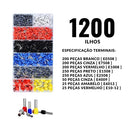Kit Profissional Eletricista — Crimpador + Decapador + 1.250 Terminais