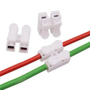 Kit 50/100 Conector de Pressão 2 via para fios duplo Emenda Sem Solda Sem Parafusos